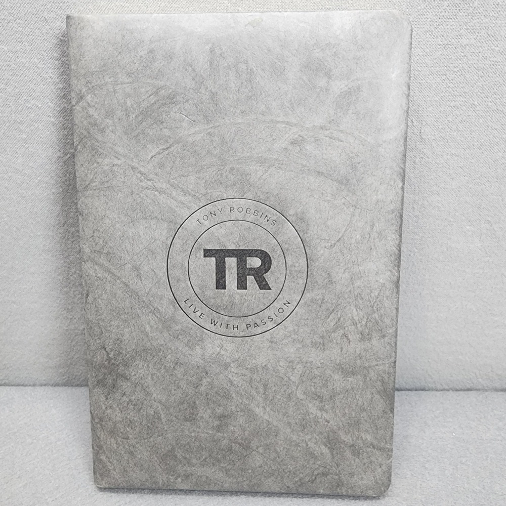 Tony Robbins Journal Grey Live With Passion Lined Notebook Unisex OS